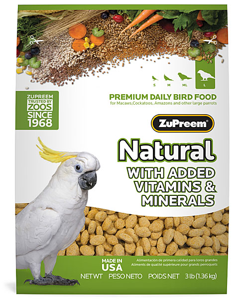 ZuPreem Natural Premium Large Parrot, 20 lb