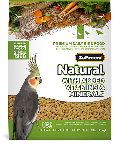 ZuPreem Natural Premium Cockatiel, 2.5 lb